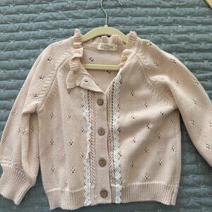 Sweet 3T Pink Cardigan NEVER WORN